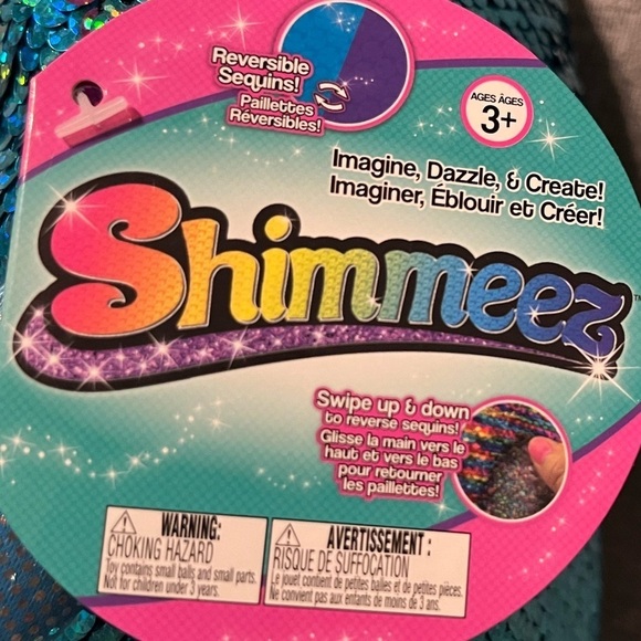 💜 Shimmeez Reversible Sequins Stuffy | Arlo Narwhal | Purple & Blue | NWT - Picture 8 of 10